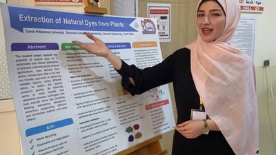 خوێندکارێکی دهۆک رەنگی بێ زیانی دروستکردووە و بۆ  خواردنیش گونجاوە