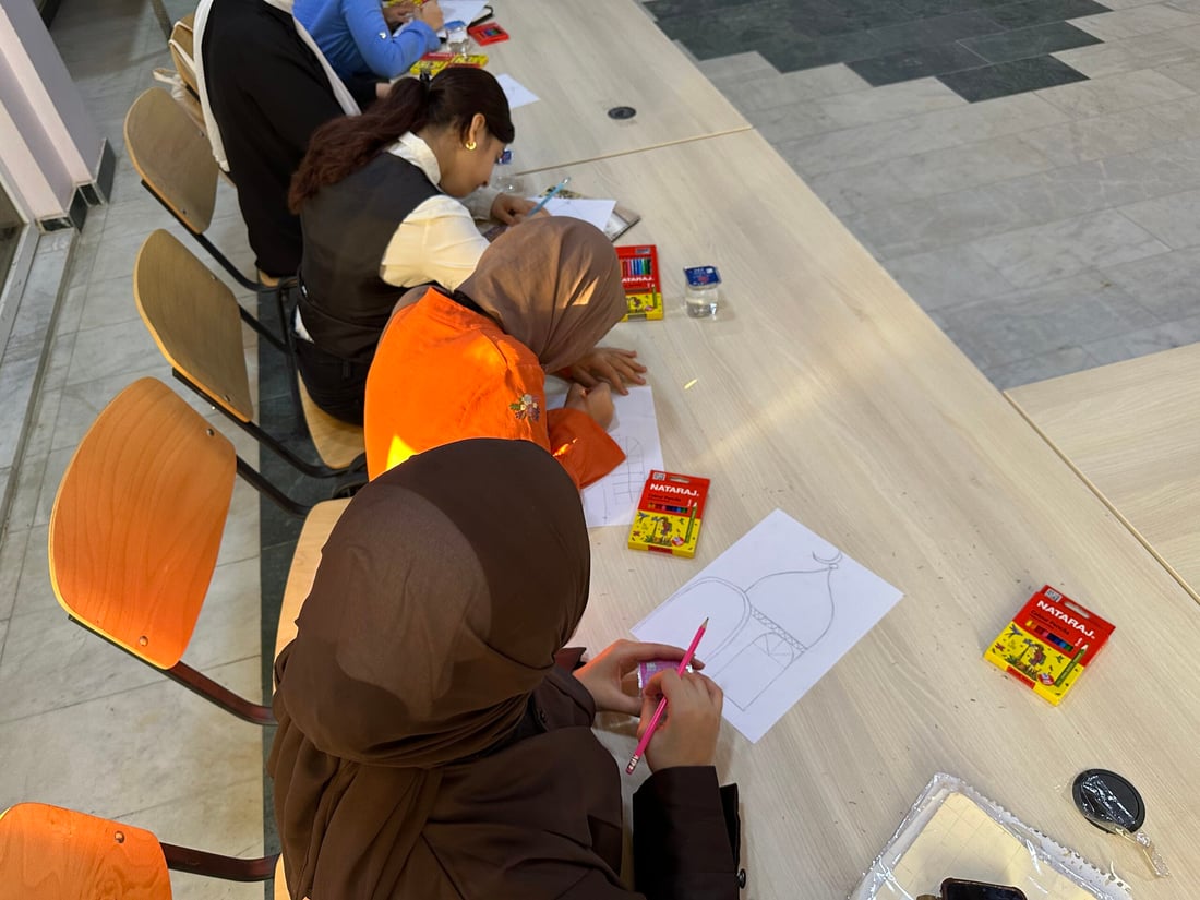 Hit Youth Forum holds drawing workshop for teenage girls in Anbar