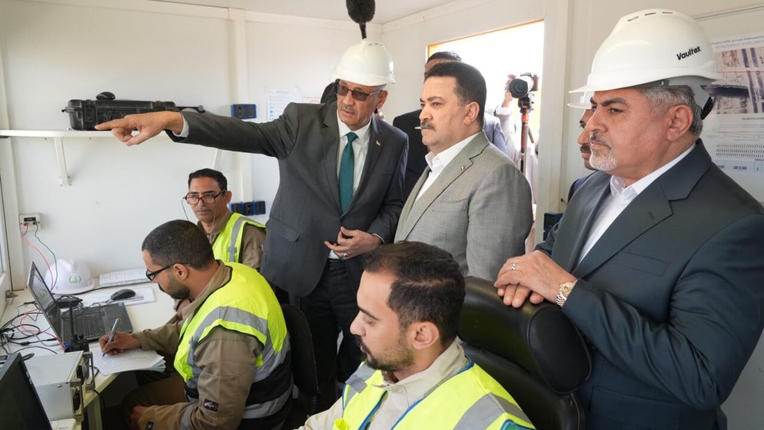 Al-Sudani inspects gas pipeline project to boost power at Bismayah plant