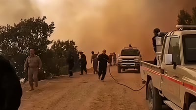Wildfire in Halabja spreads for third day