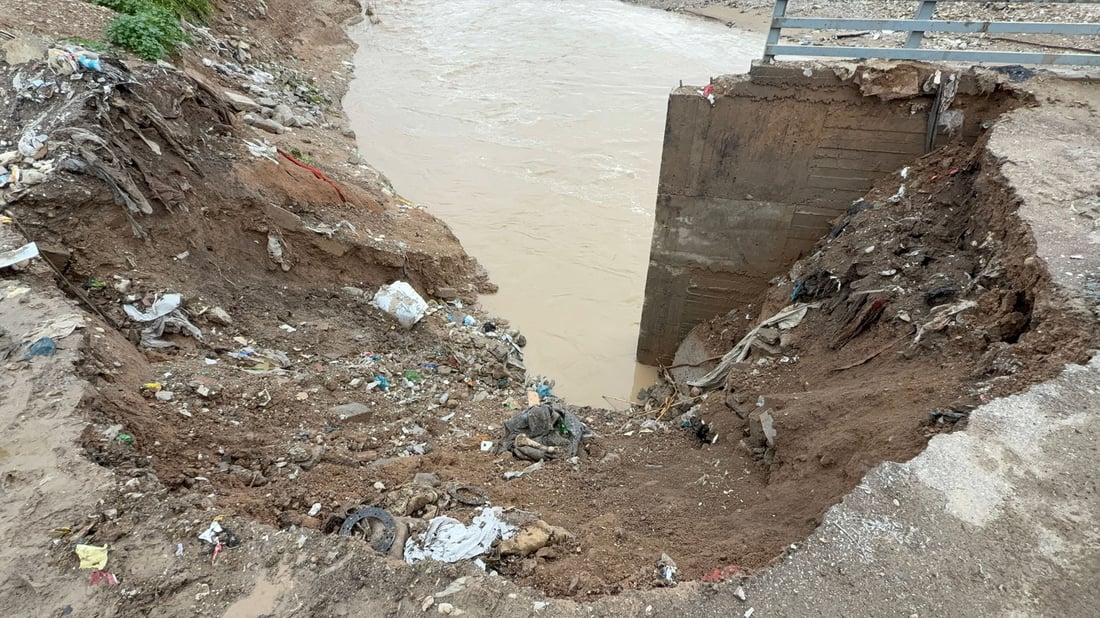 بەهۆی بارانی بەخوڕ دوو رۆژە رێگای نزیکەی 25 گوند بەهۆی رووخانی پردێکەوە داخراوە