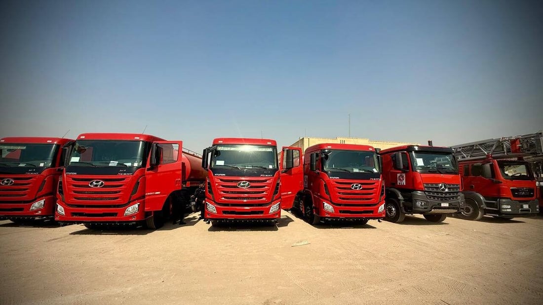 Karbala receives new fire and rescue vehicles to boost civil defense capacity