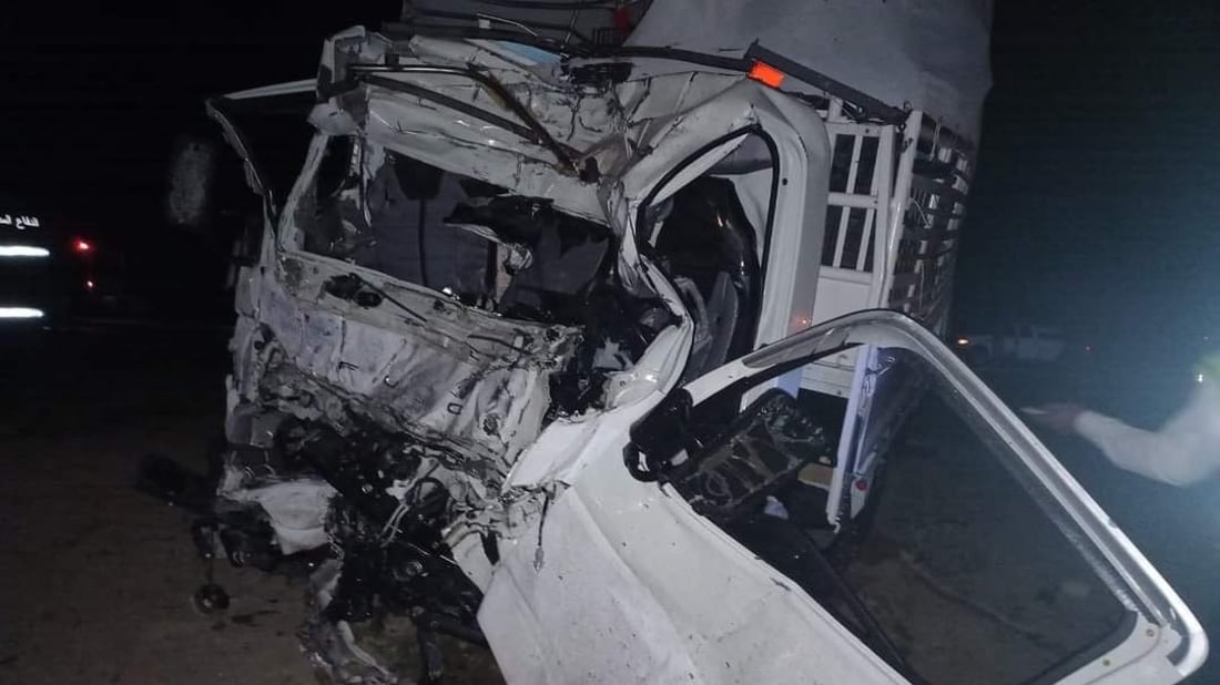 مصرع وإصابة 24 شخصاً بينهم 6 إيرانيين في حادث سير على طريق سماوة – ناصرية