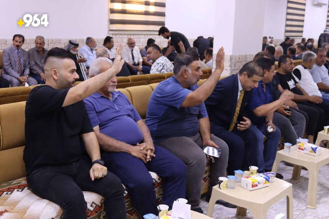 صور: فرقة كاظم الساهر أول الحاضرين.. فاتحة كريم العراقي بمسجد والده في زيونة