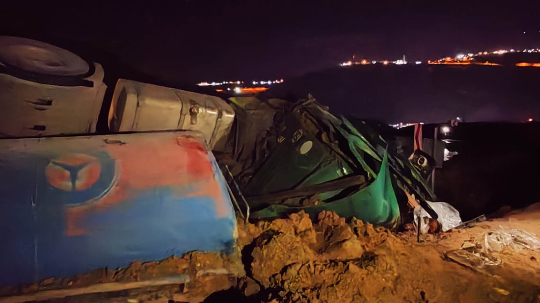 بەھۆی وەرگەڕانی بارھەڵگرێک جارێکی دیکە ئاوی زێی دوکان پیس بوو