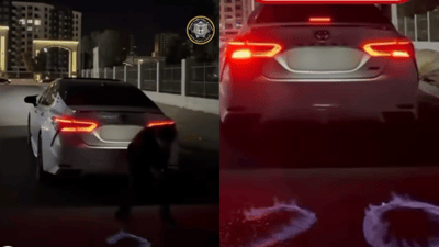 ئۆتۆمبێلی ئەو گەنجە دەستی بەسەرداگیرا کە لەسەر شەقامێکی هەولێر ئاگری کردەوە