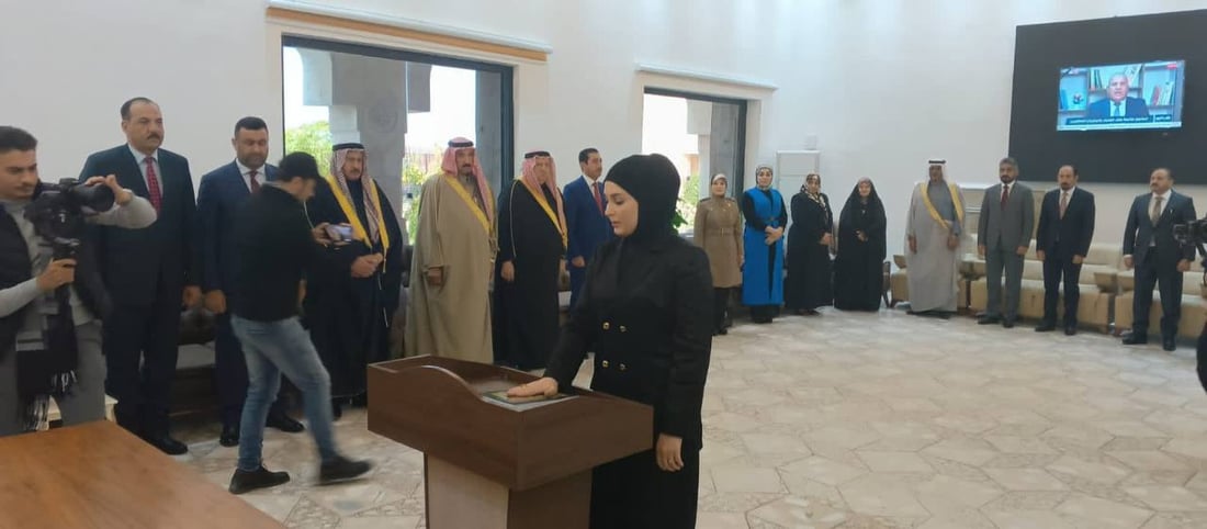أعضاء مجلس محافظة الأنبار عن حزب تقدم يؤدون اليمين الدستورية (صور)