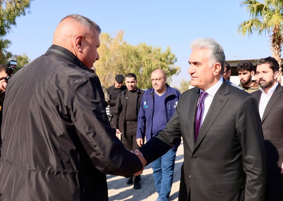 صور: وزير الداخلية ورئيس المخابرات يتفقدان حقل كورمور بعد الهجوم