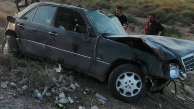 أبو غريب: سائق في حالة خطرة بعد انقلاب سيارته في خان ضاري