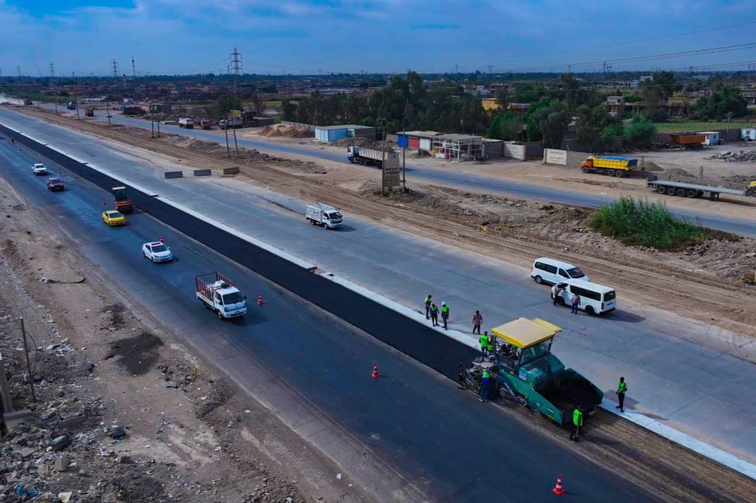 صور: بغداد تدق ركائز مجسرات المدخل الشمالي.. نسبة الإنجاز تخطت المخطط ب20%