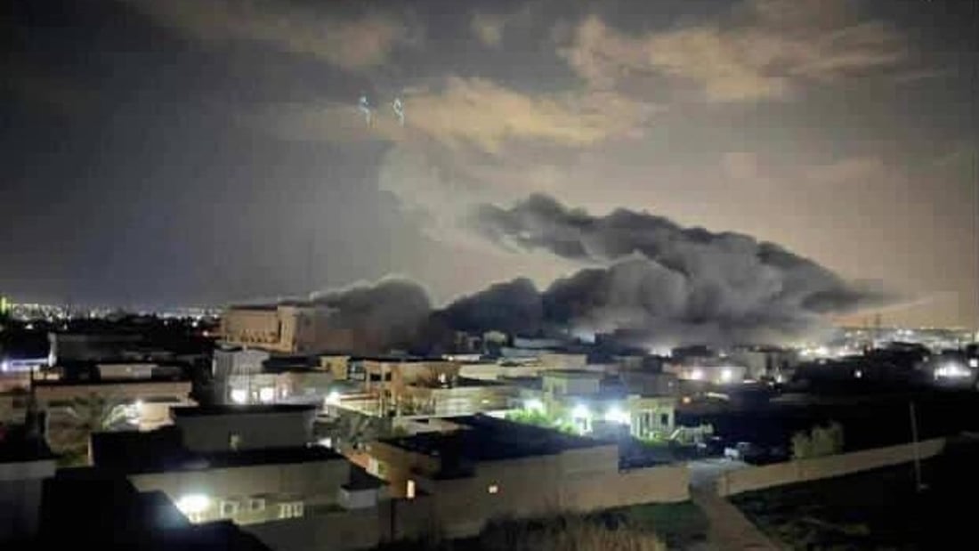 قصف عنيف يهز سهل نينوى.. استهداف مجمع ثقافي في خزنة تبة ببرطلة