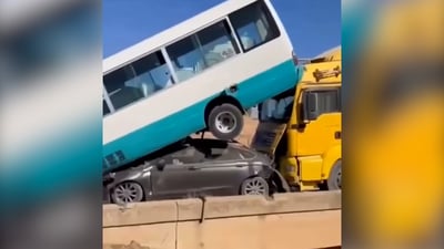 Pile-up on Sulaymaniyah–Chamchamal road injures three