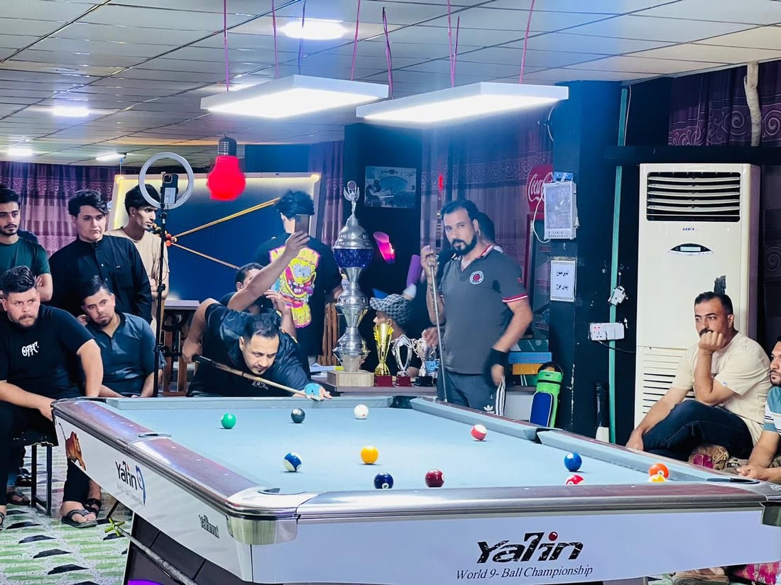 بلياردو هيت ينتهي بفوز كريم العاصي بعد 11 شوطاً (صور)
