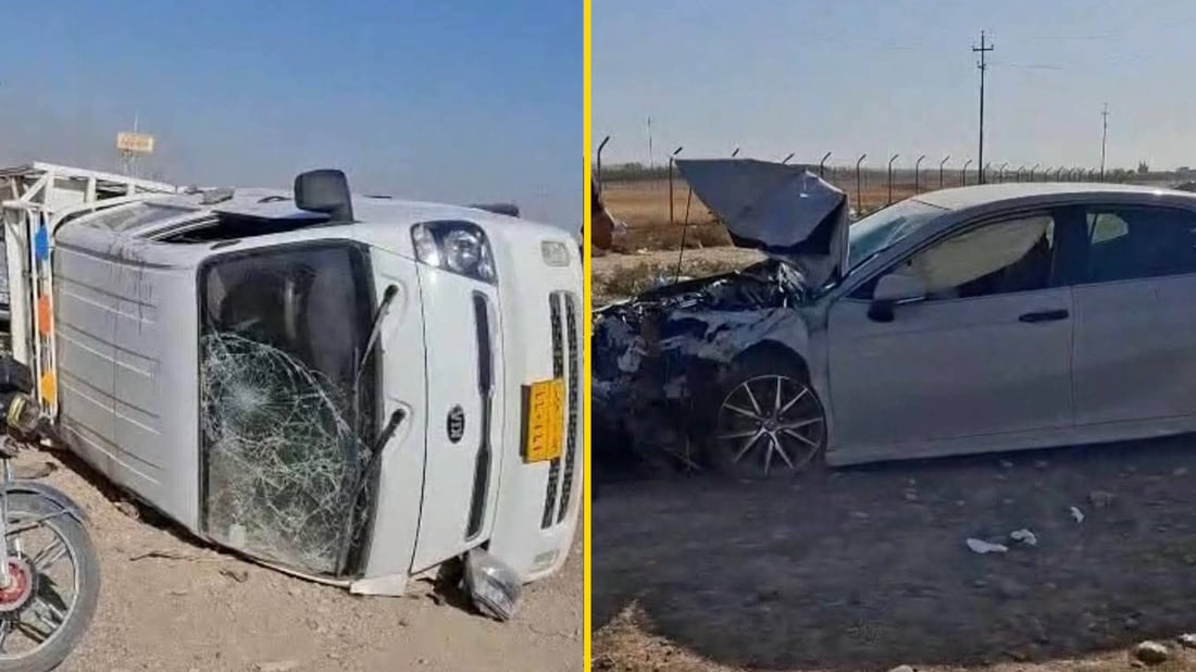 Nine injured in traffic incident on Kirkuk–Erbil road