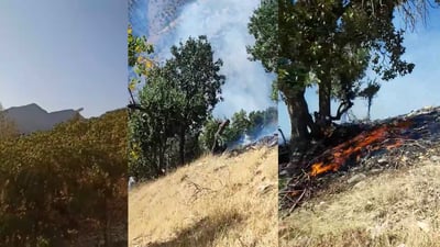 Suspected Turkish airstrikes ignite wildfire in Sulaymaniyah