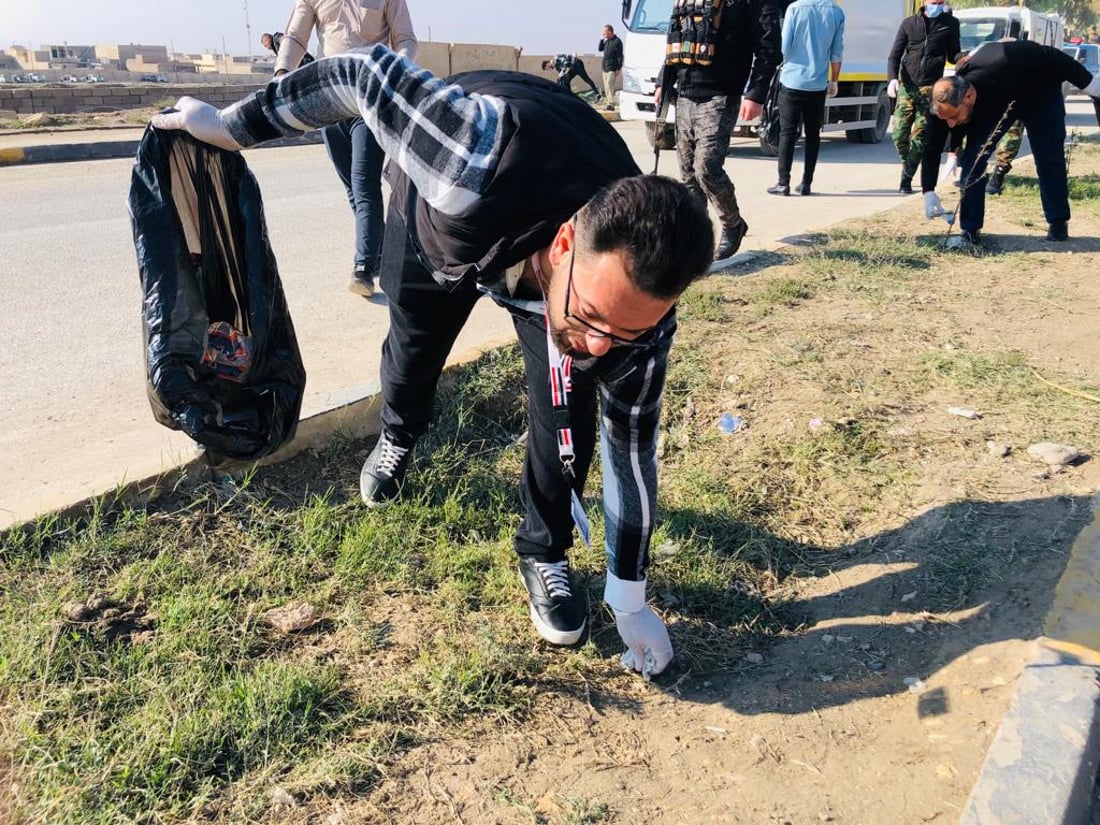 اليوم العالمي للتطوع في سنجار… الجميع شاركوا بتنظيف المدينة