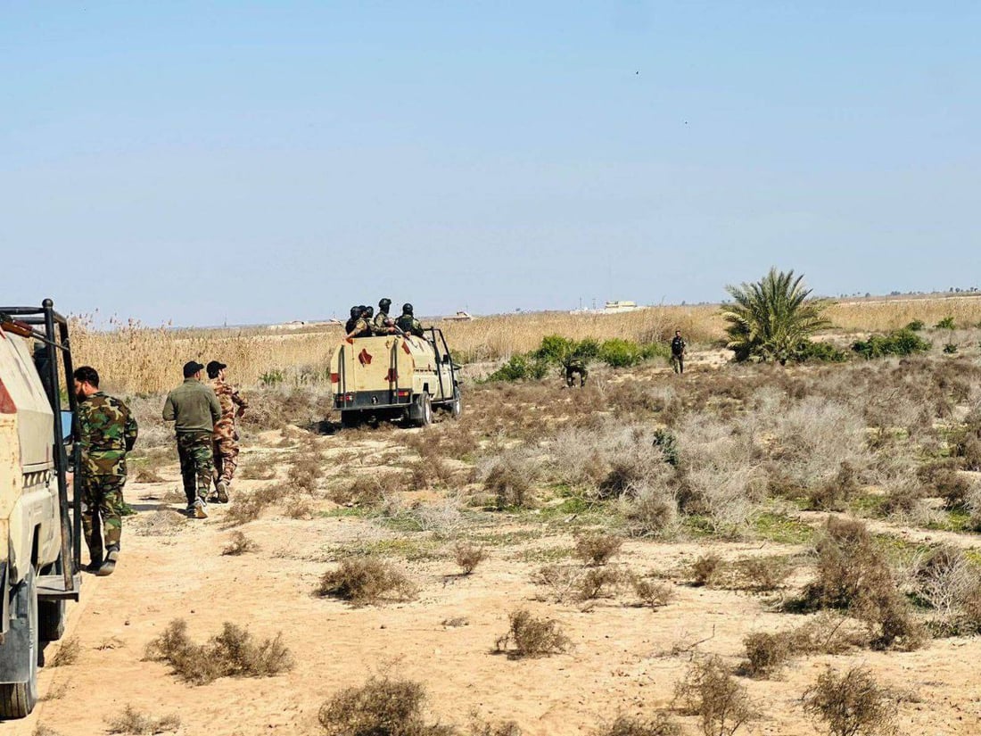 صور: دهم وتفتيش وتمشيط.. الحشد ينفذ عملية أمنية في الطارمية