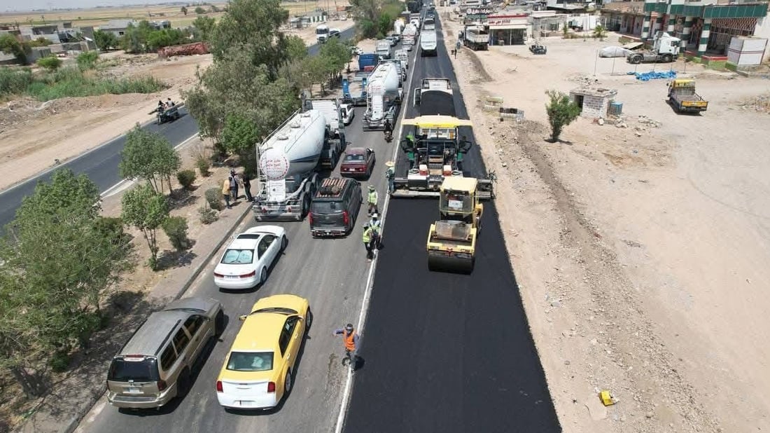 پڕۆژەى رێگاى کەرکوک- بەغدا؛ 88%ـى کارەکانى تەواو بووە