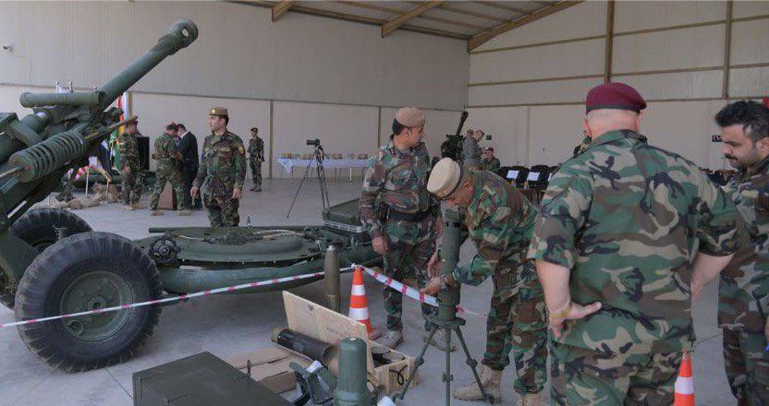 صور: مدافع أمريكية جديدة للبيشمركة.. والسفيرة: ملتزمون بتطوير القدرات العراقية