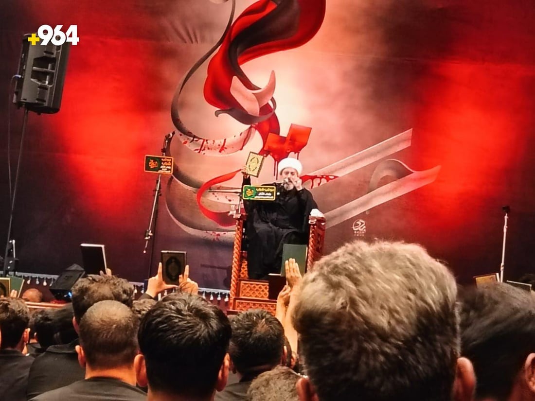 مرتضى حرب ينافس باسم الكربلائي.. شعبية جارفة في قاعة “نرجس” بالمشتل (فيديو)