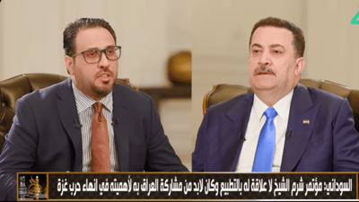 السوداني: كنت أتصل بترامب لإيقاف القصف على إيران.. وعدني فرشحته لجائزة نوبل