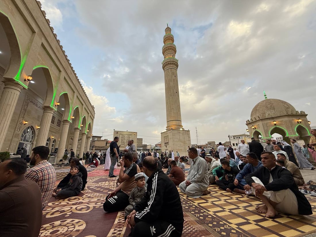 964 غطت صلوات العيد في كل العراق والختام من جامع النبي شيت بأيمن الموصل