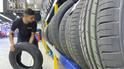 Baghdad residents swap tires as summer heat surges