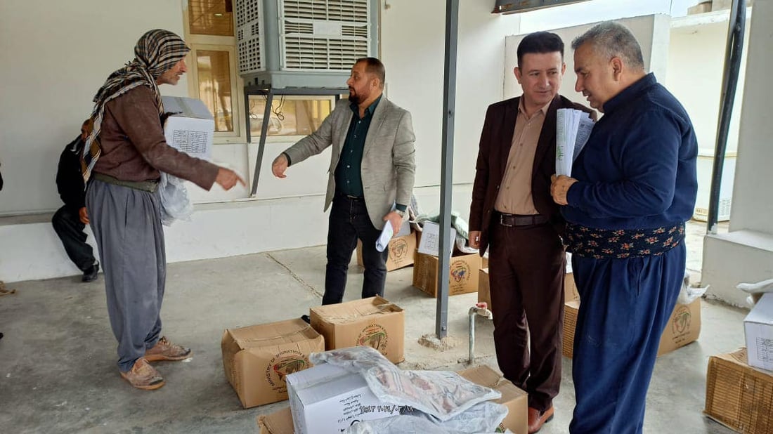 وه‌زاره‌تى كۆچى عێراق هاوكارى به‌سه‌ر زیاتر له‌ 70 خێزان دابه‌شکرد