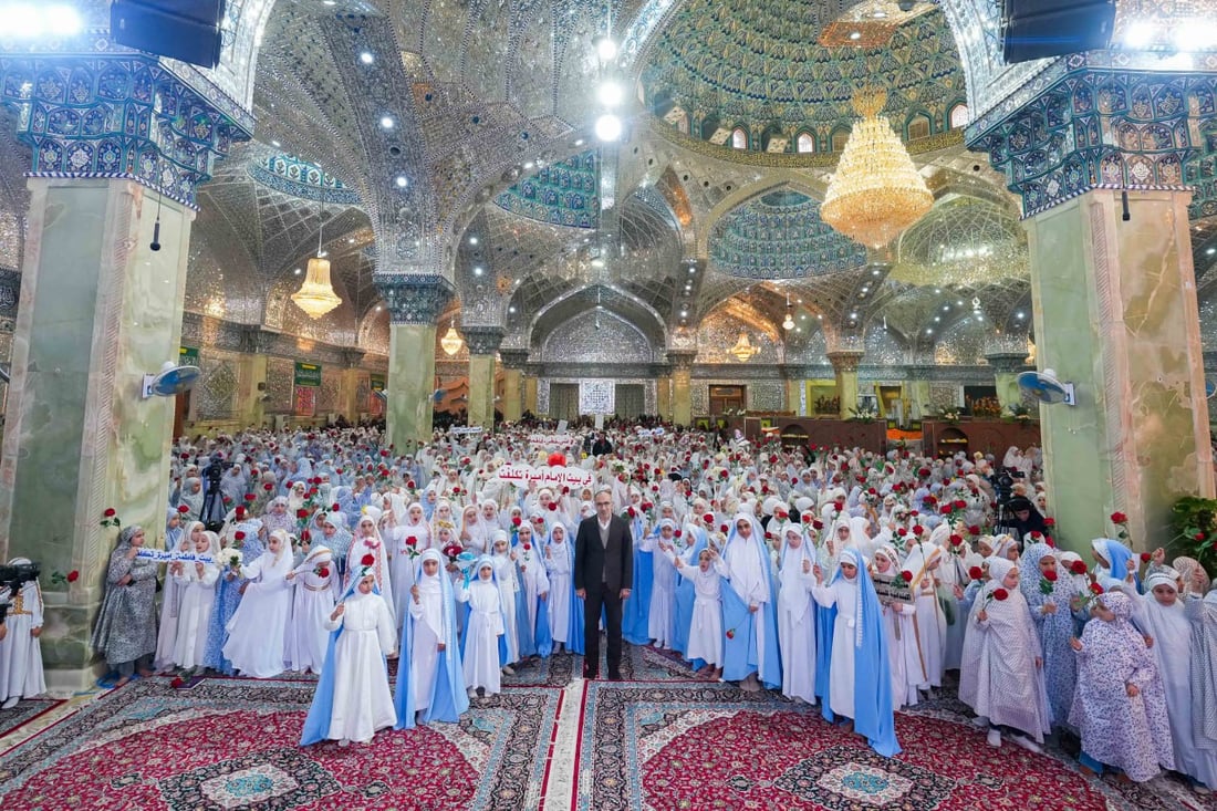 صور: العتبة العسكرية تحتفي بتكليف أكثر من 4000 فتاة من خمس محافظات عراقية