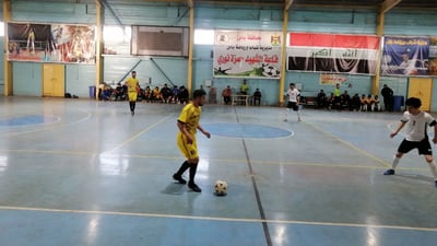 صور: “النيل” يقصي “المدحتية” ويتأهل إلى دوري الفرات الأوسط لكرة الصالات