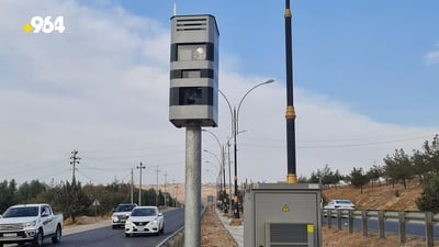 Erbil traffic department implements ‘point to point’ cameras on Erbil-Pirmam Road