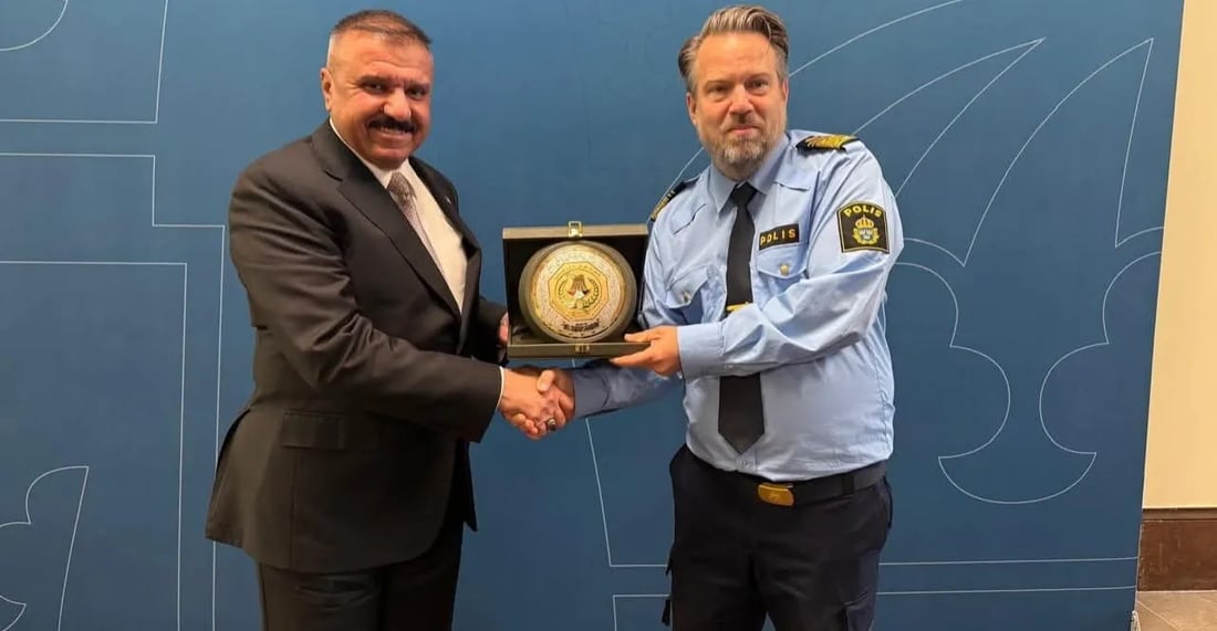 عێراق و سوێد لەسەر بەرەنگاربوونەوەی تاوان و گۆڕینەوەی زانیاری رێككەوتن