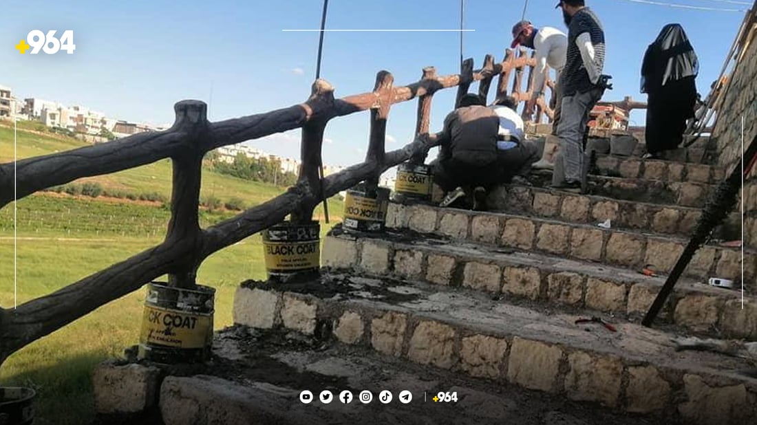 پەرژینی شەقامی قەزای ئاکرێ نۆژەن دەکرێنەوە