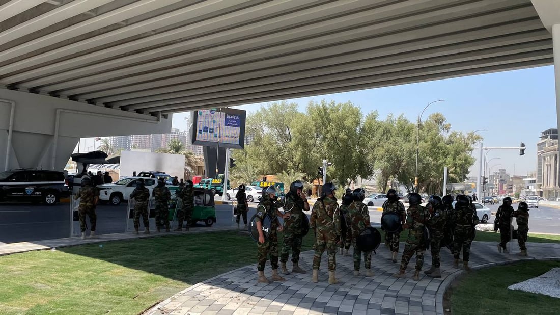 عامر عبد الجبار من ساحة النسور الفارغة: الأمن منع وصول متظاهري خور عبدالله