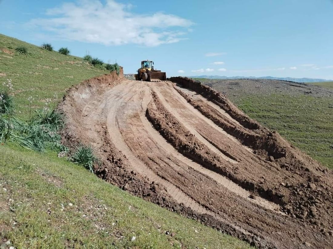 رێگایه‌كى نوێ بۆ گوندێكی سنوورى دێگه‌ڵه‌ دروست ده‌كرێت