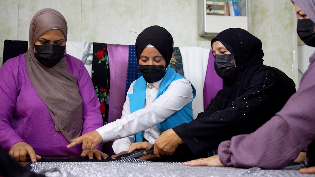Mosul women’s sewing workshop expands from one machine to a training hub