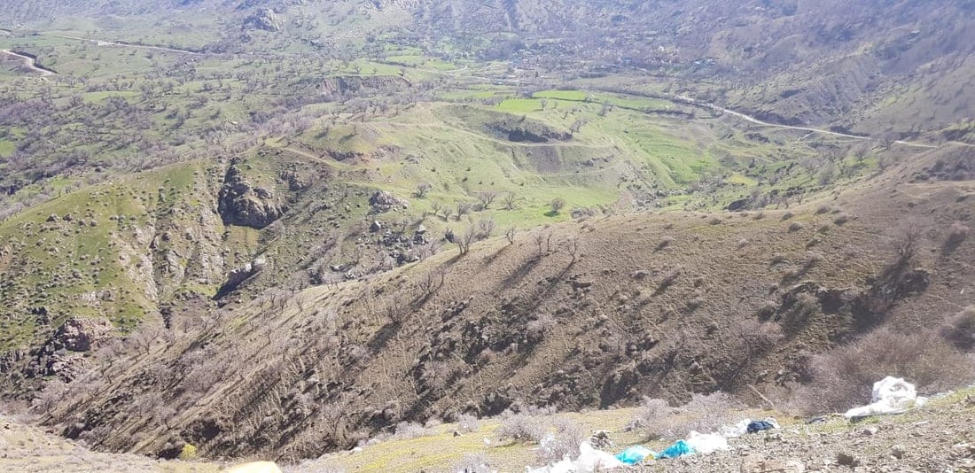 گوندەکانی ناوچەی گرگاشە پڕ بوون له‌ زبڵ و خاشاك