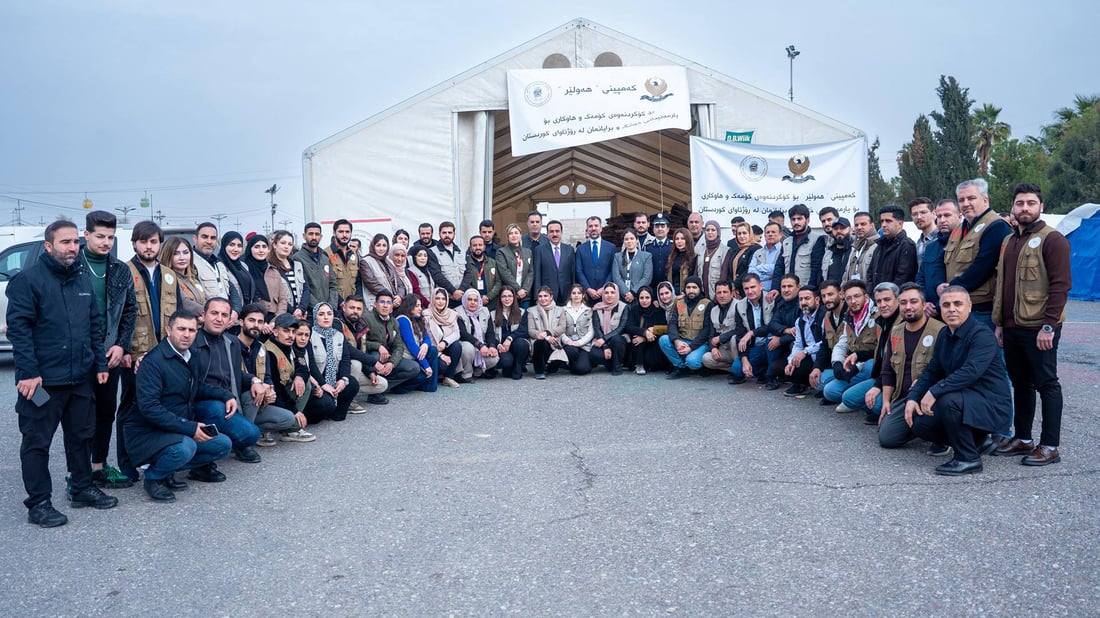 هەولێر ملیارێک و 700 ملیۆن دینار و 126 تڕێلە هاوکاری بۆ رۆژئاوا کۆکردەوە