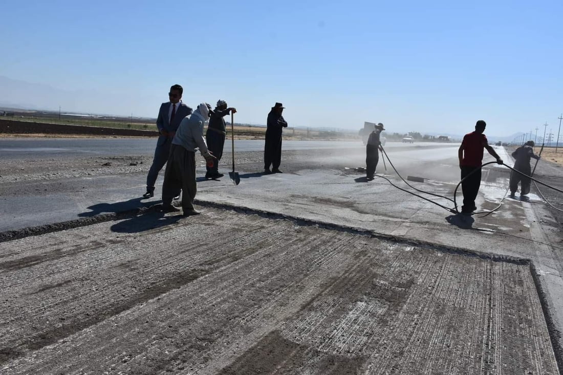 سایدێکى رێگاى سلێمانى بۆ شارەزوور دادەخرێت