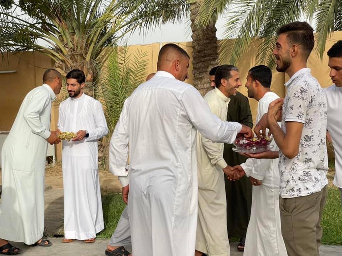 صلاة العيد في وجيهية ديالى بإمامة مالك العقابي: ابتعدوا عن النميمة وساعدوا الآخرين