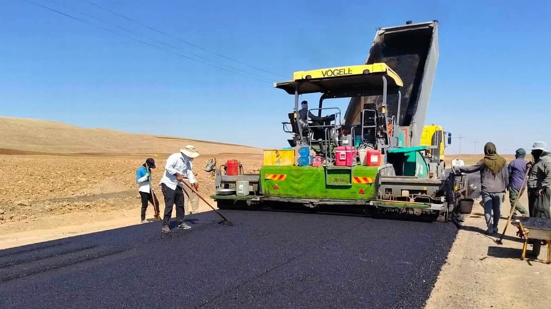 قیرتاوکردنی رێگای سەنگاو – دەربەندیخان هێندەی نەماوە