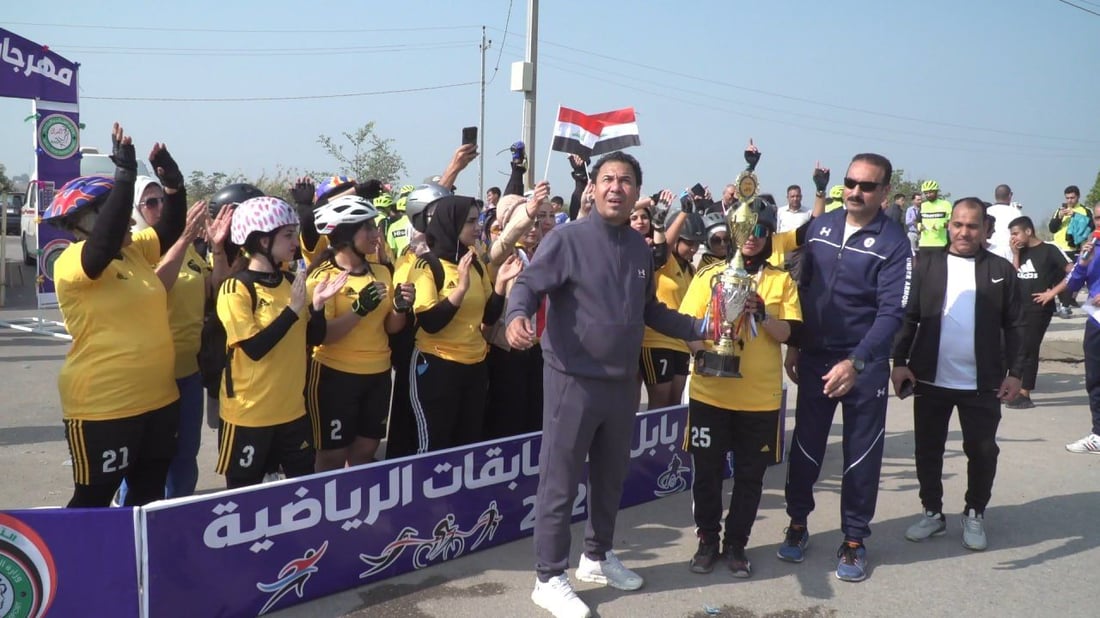 صور: ماراثون للنساء والرجال في الحلة.. دراجات وركض حتى بوابة عشتار