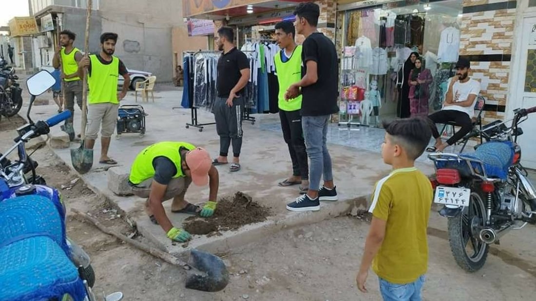 ديالى: “الجهنم وفرشة البطل” لتزيين الاسواق والمدارس في السعدية (صور)