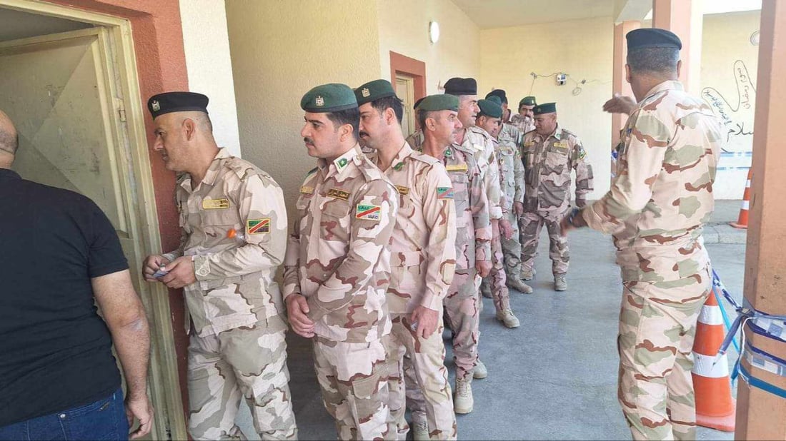 رێژەی دەنگدانی سەربازە کوردەکانی نێو سوپای عێراق %54 بووە