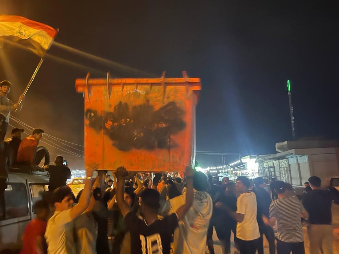 متظاهرو بابل يغلقون الشوارع الرئيسية ويتوعدون البرلمان: سانت ليغو لن يمر (صور)