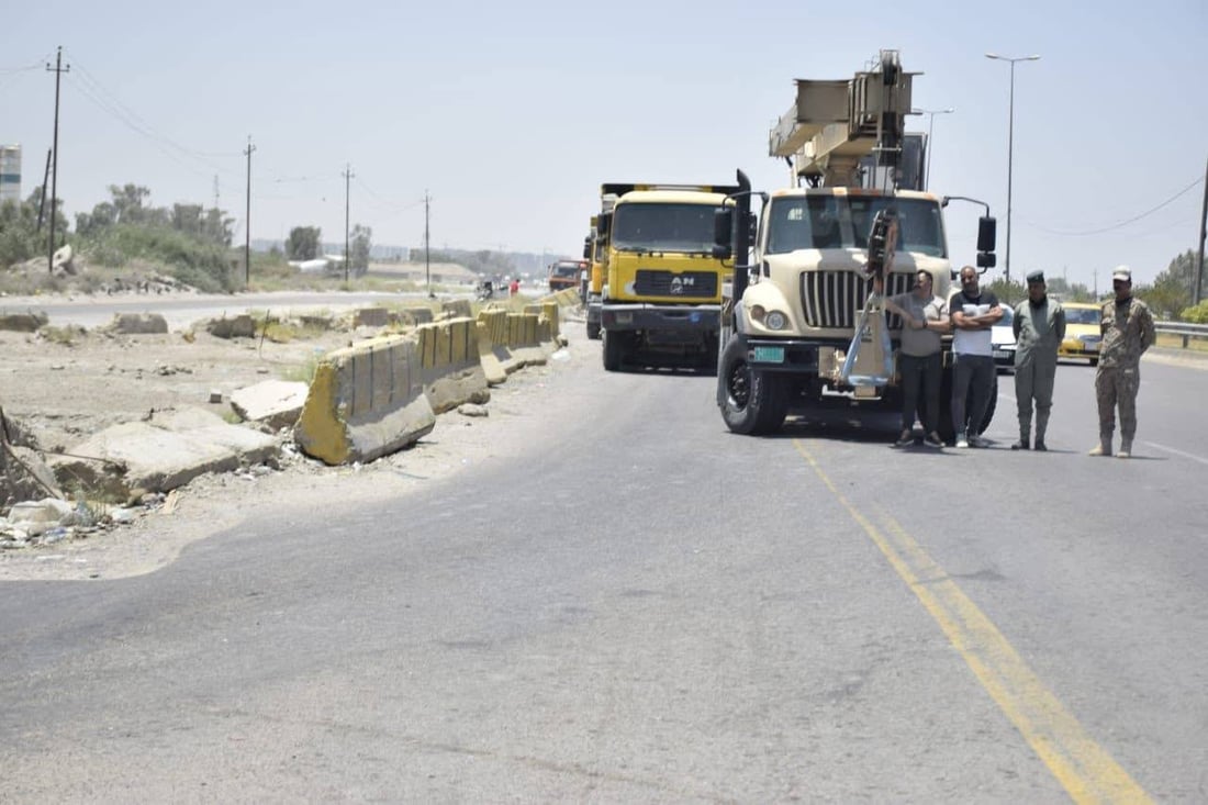 عمليات بغداد ترفع الكتل الكونكريتية من سيطرة “أبو غريب الجديد”