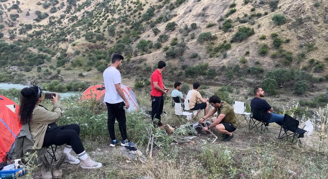 صور: شباب الجنوب يستكشفون حلبجة.. 3 أيام صمت إلا من صوت الطبيعة