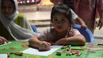 Back-to-school festival in Basra promotes creativity over screen time