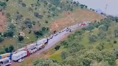 دوای 5 کاتژمێر رێگای دەربەندیخان سلێمانی کرایەوە