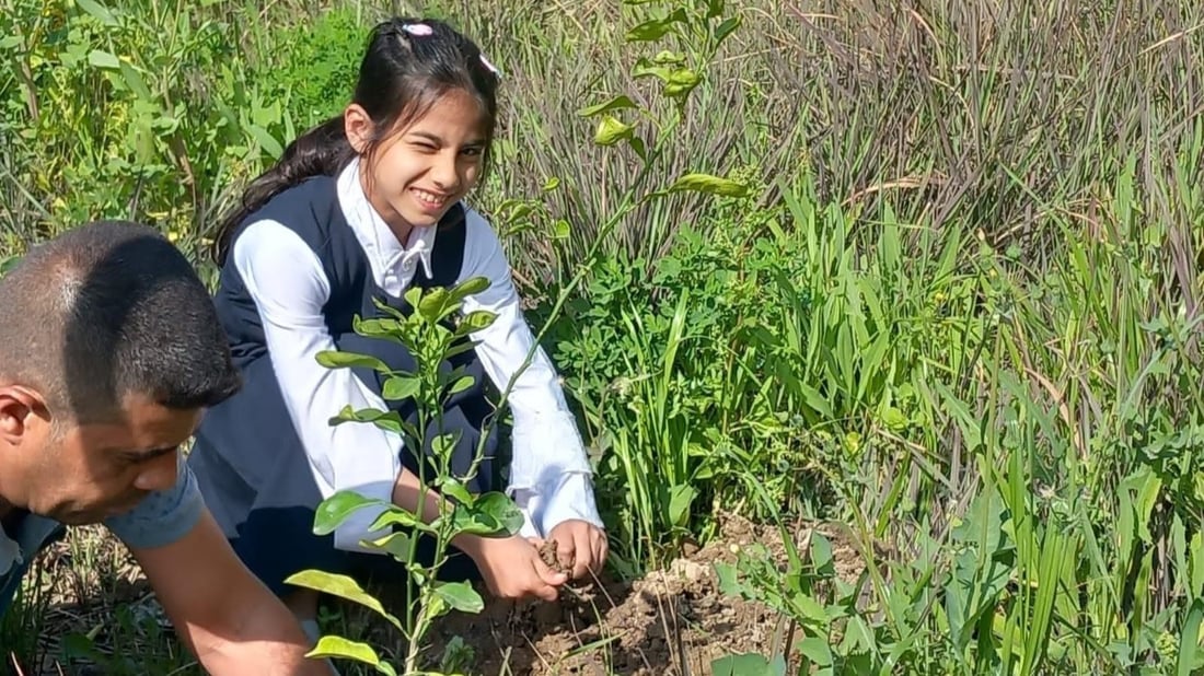 الجوري وكف مريم.. حملة بقيادة بنات ”رابع ابتدائي“ لزراعة حديقة ”السلسبيل“